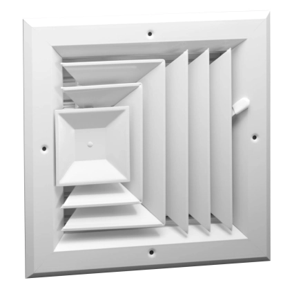 A1003 Series — Three Way, Square Ceiling Diffuser Product Image