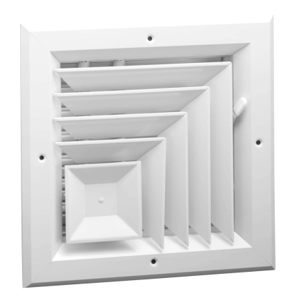 A1005 Series — Two Way Corner, Square Ceiling Diffuser Product Image