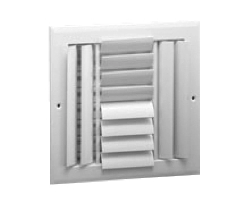 A484MS/A484OB — Aluminum Curved Blade Register, MS or OBD damper, 4-way Product Image